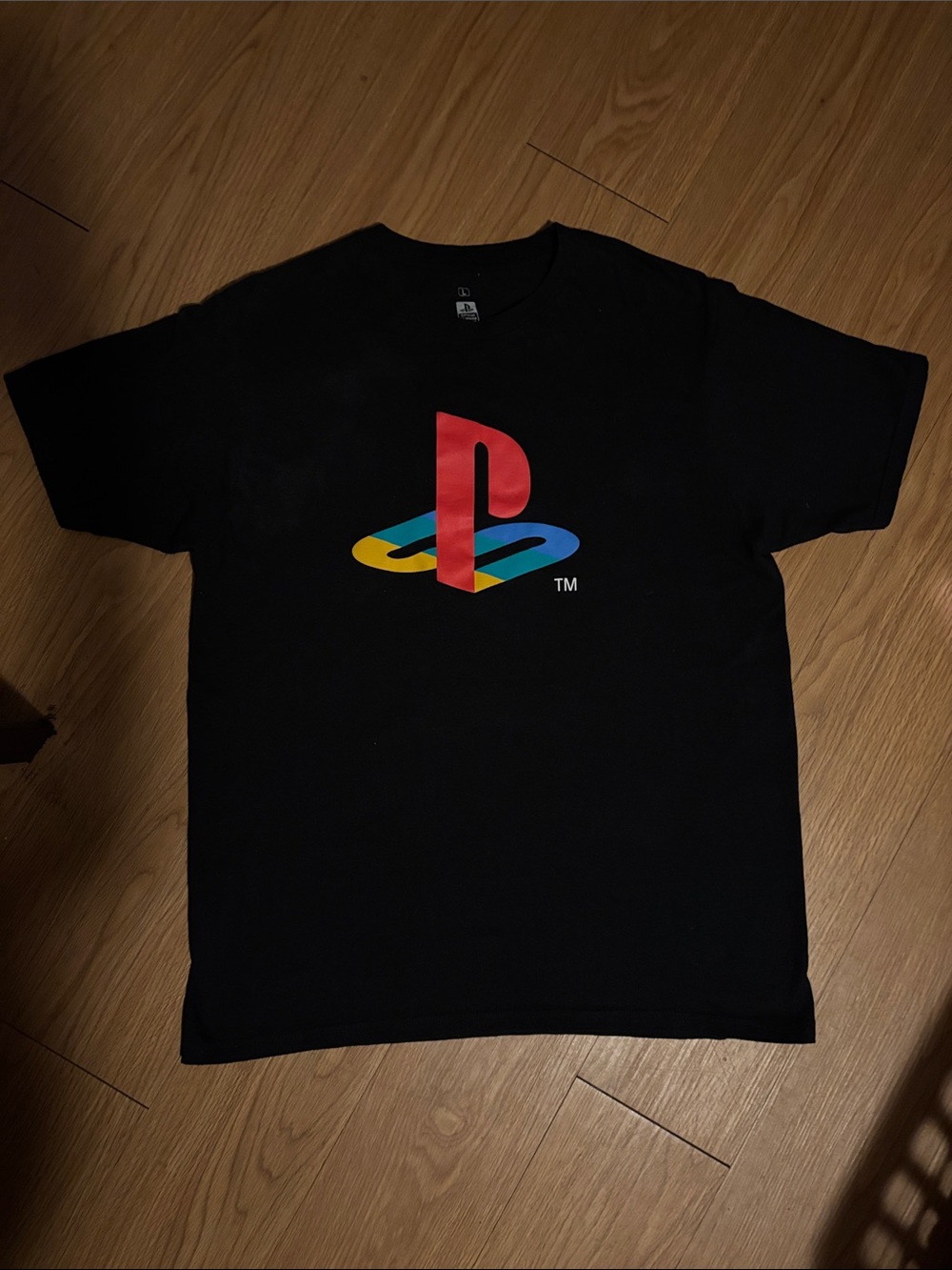 Sony Black T-Shirt with Multicolor PlayStation Logo
